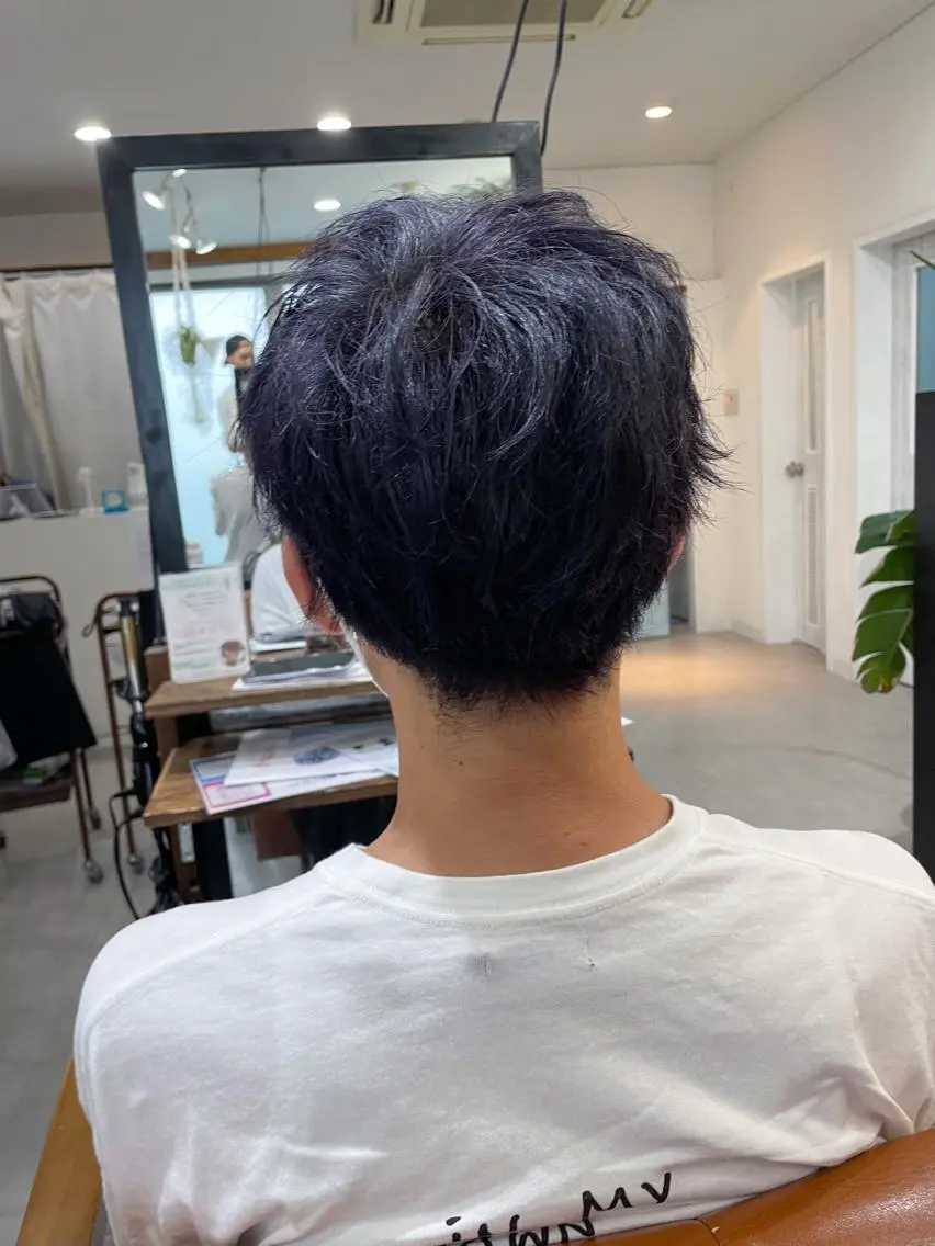 ショート カラー メンズ メンズブリーチ ブリーチ かんばら りょーいのヘアスタイル