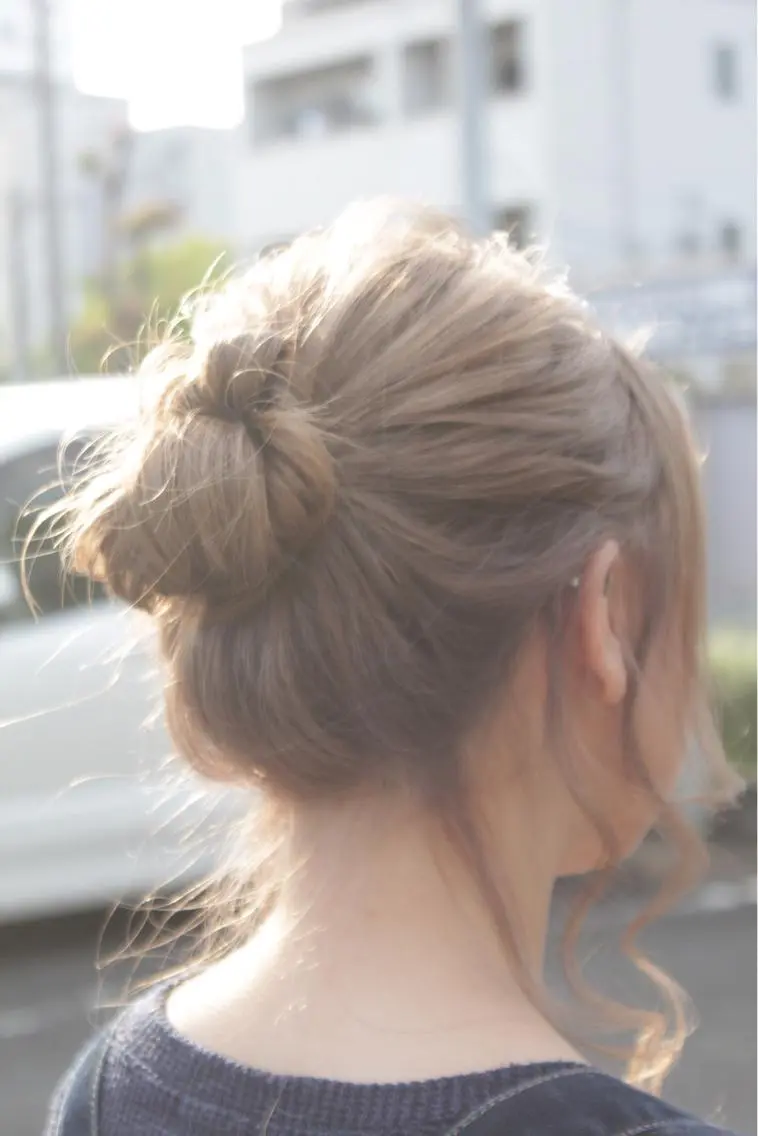 セミロング カラー ヘアアレンジ 簡単アレンジ BREK 袋井店のヘアスタイル