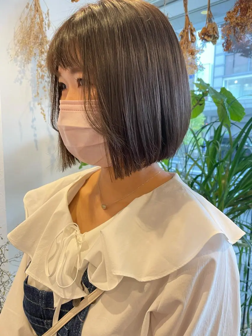 ショート カラー 切りっぱなしボブ ボブ カット ヘアカラー トリートメント m ā l o.🌷 サカモトマイコのヘアスタイル