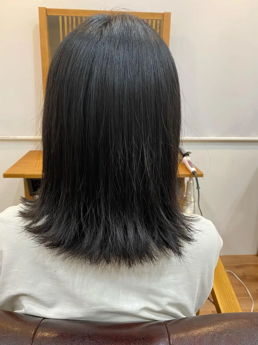 ミディアム 髪質改善&縮毛矯正 カット/soyaのヘアスタイル