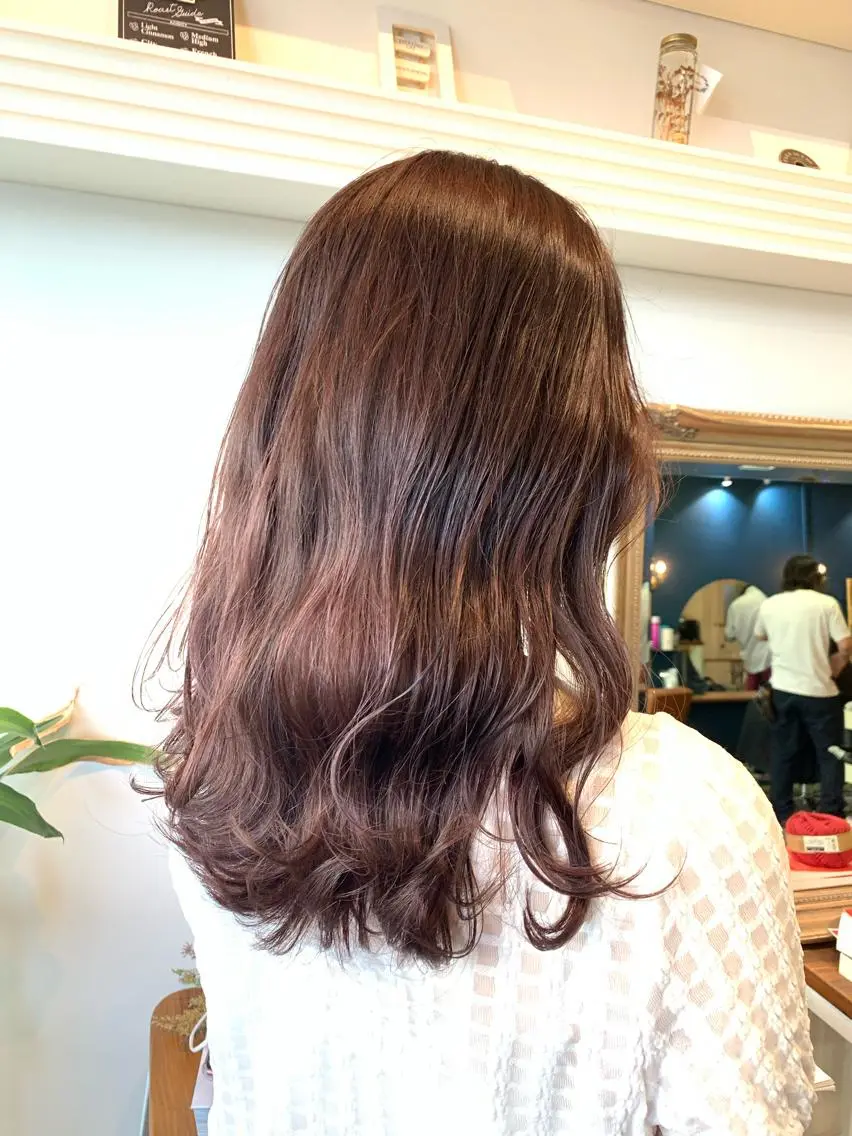 ロング ラベンダーベージュ ヘアカラー トリートメント ヘッドスパ ヘアセット 大宮/山口 竣也のヘアスタイル