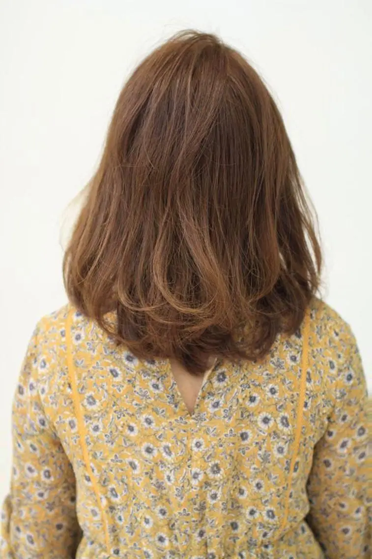 ミディアム カット ヘアカラー トリートメント 青木 大輔のヘアスタイル