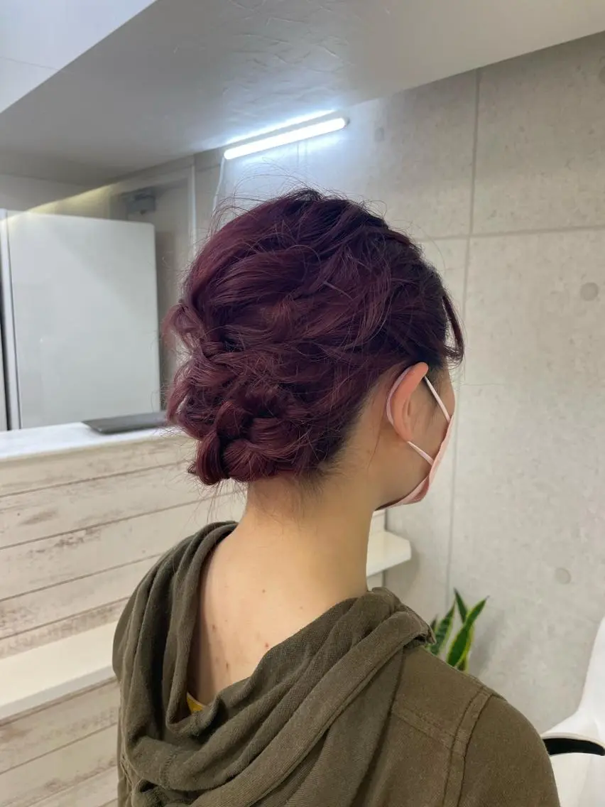 セミロング ヘアアレンジ XANADU上野店 🐼ﾖｺﾊｼのヘアスタイル