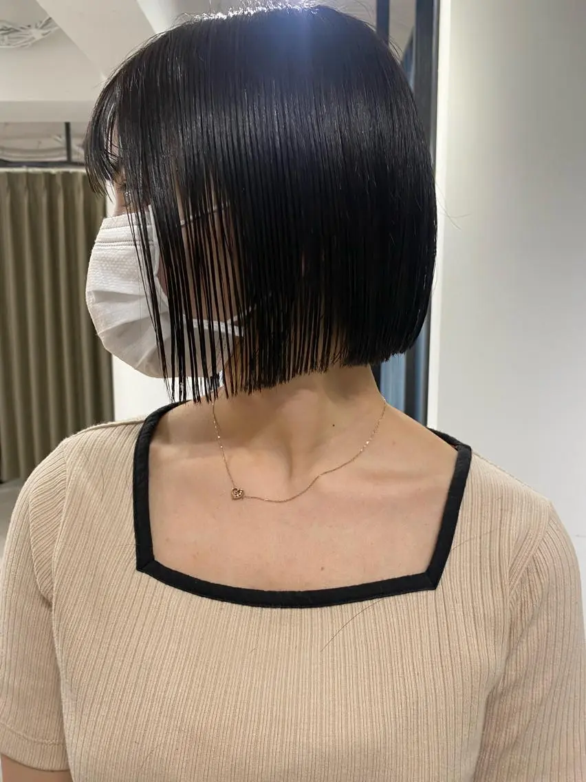 ショート カラー カット ヘアカラー トリートメント センターパート/ レイヤー/ayuのヘアスタイル