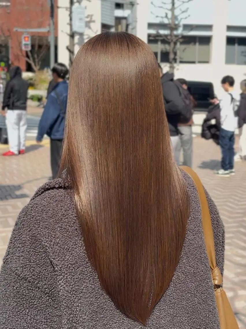 ロング カット ヘアカラー トリートメント 新宿×髪質改善カラー 美髪/艶髪/岩重知弥のヘアスタイル