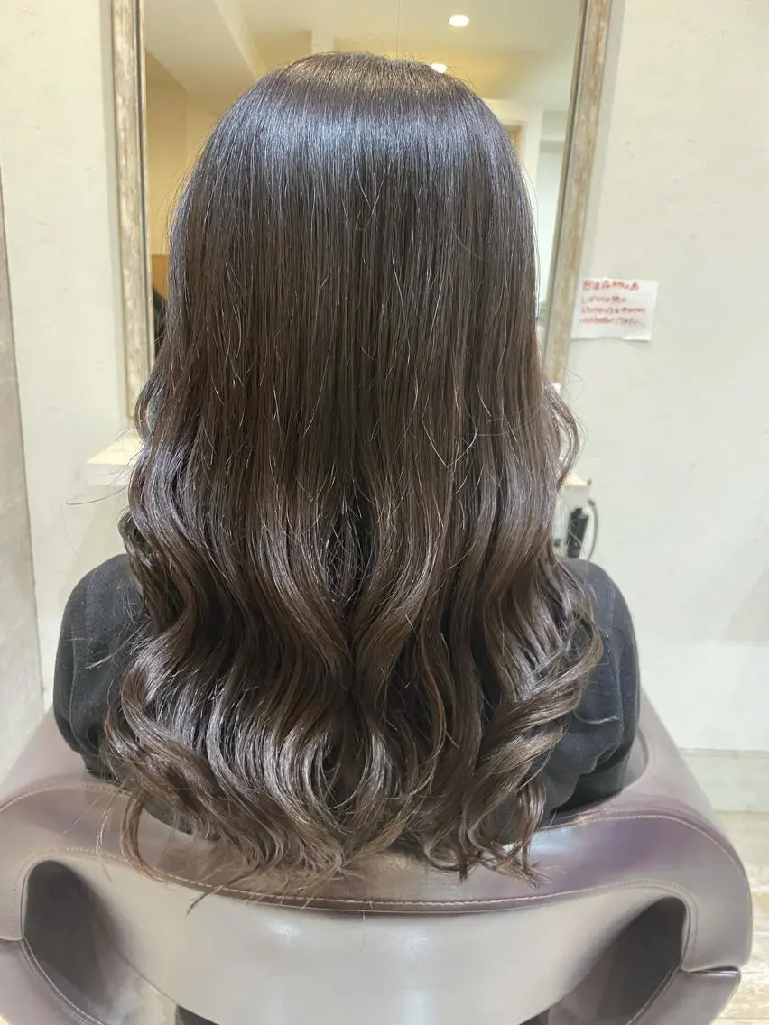 ロング カラー カット ヘアカラー トリートメント 小顔/似合わせカット 杉山莉菜のヘアスタイル