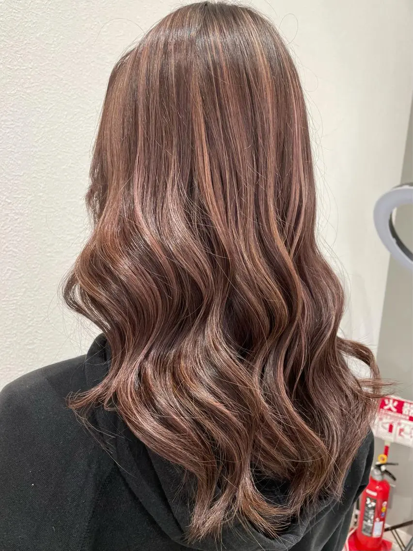 ロング カラー ハイライトカラー ハイライト ヘアカラー GOAT_茅ヶ崎 キシ サクラのヘアスタイル