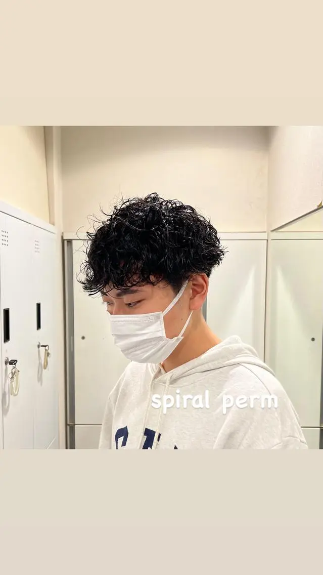 ショート パーマ メンズ 茅ヶ崎パーマ特化/ スパイラル/ハルキのヘアスタイル