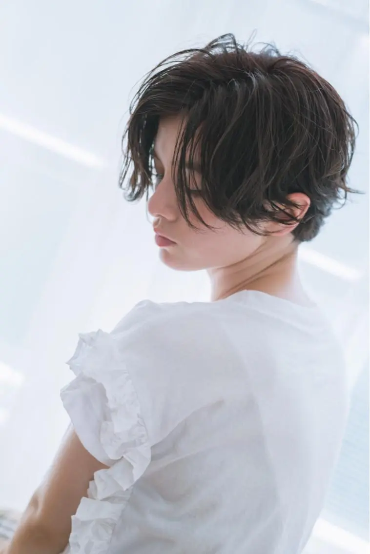 ショート カラー パーマ ヘアアレンジ 【白髪ぼかし 専門GBG】自由が丘のヘアスタイル