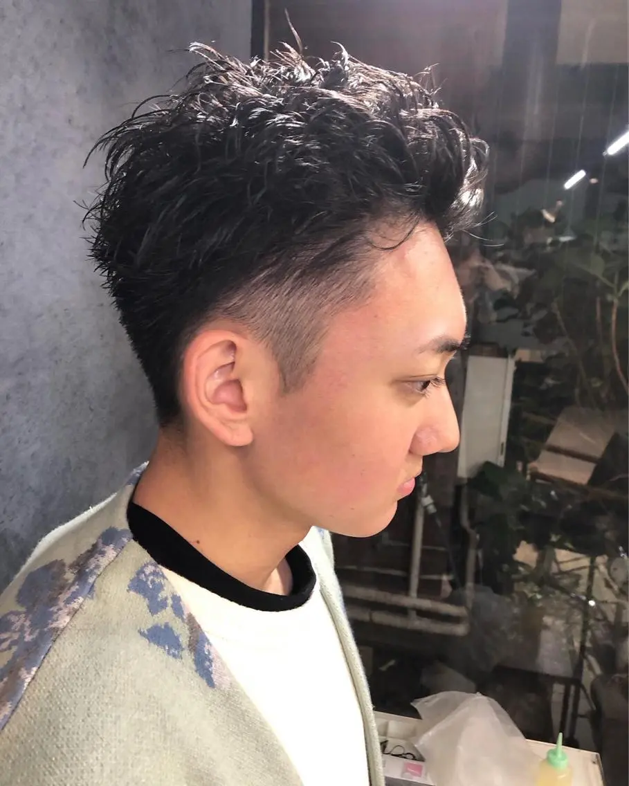 パーマ ヘアアレンジ メンズ カット パーマ トリートメント ヘアセット メンズ特化✂️栗原 侑也のヘアスタイル