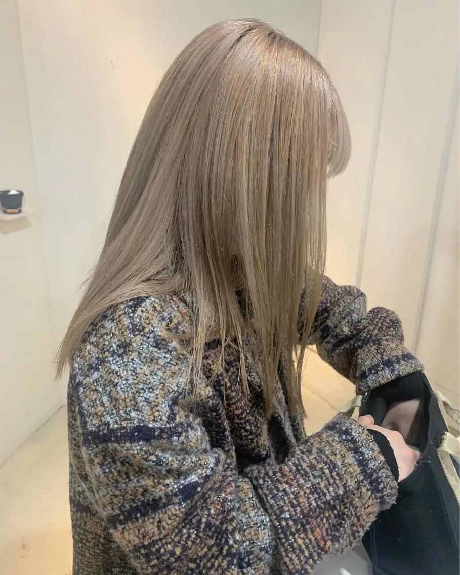 セミロング ヘアカラー トリートメント ダブルカラー/透明感 💈JUNYA💈のヘアスタイル