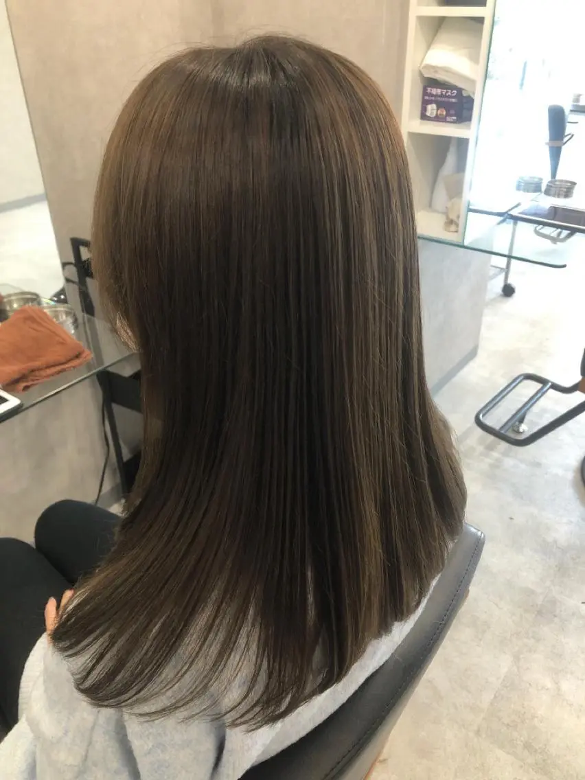 ミディアム カラー 縮毛矯正 🌼🍀elu高 橋康太郎🍀🌼のヘアスタイル