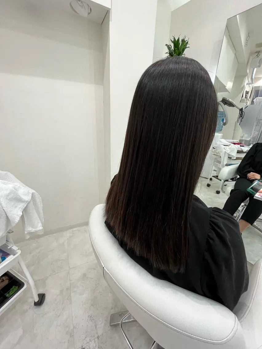 ロング カット 縮毛矯正 山森 大地のヘアスタイル
