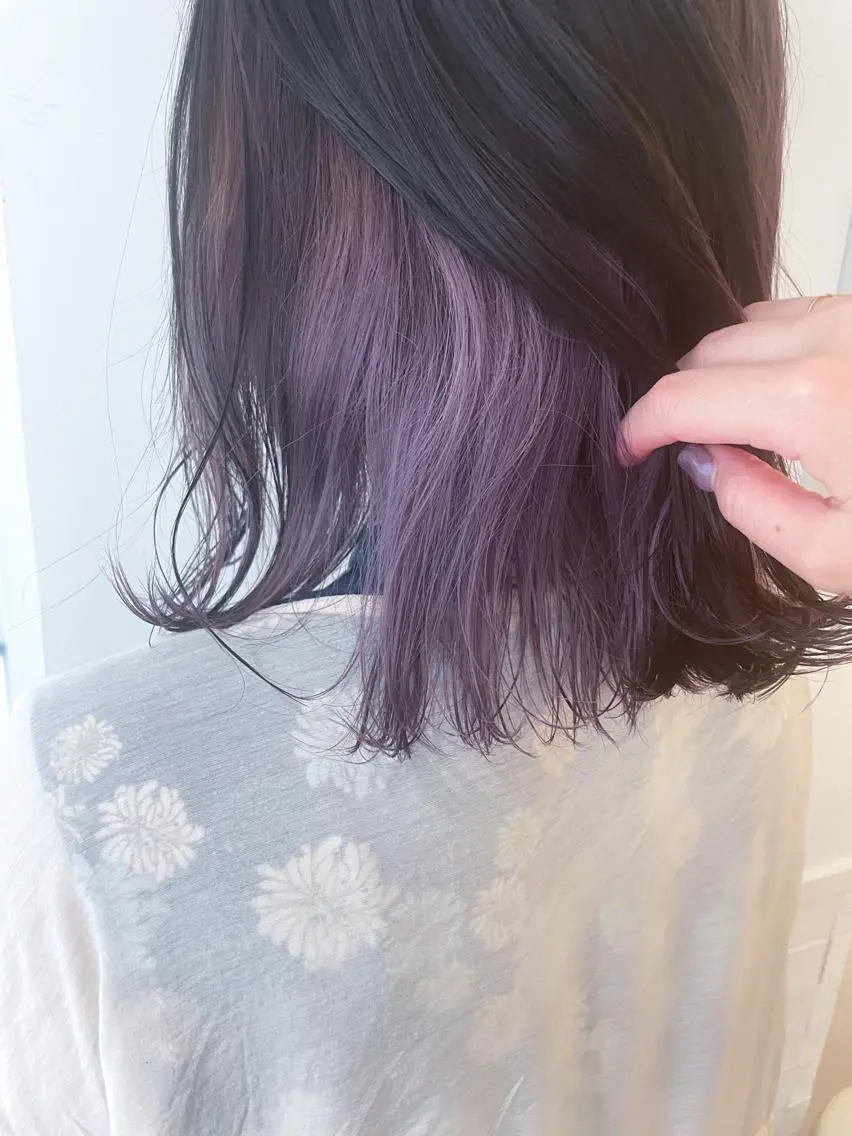 ミディアム カラー ブリーチ インナーカラー ヘアカラー ✨カラー支持No.1 🧸ワキ カナコ🧸のヘアスタイル