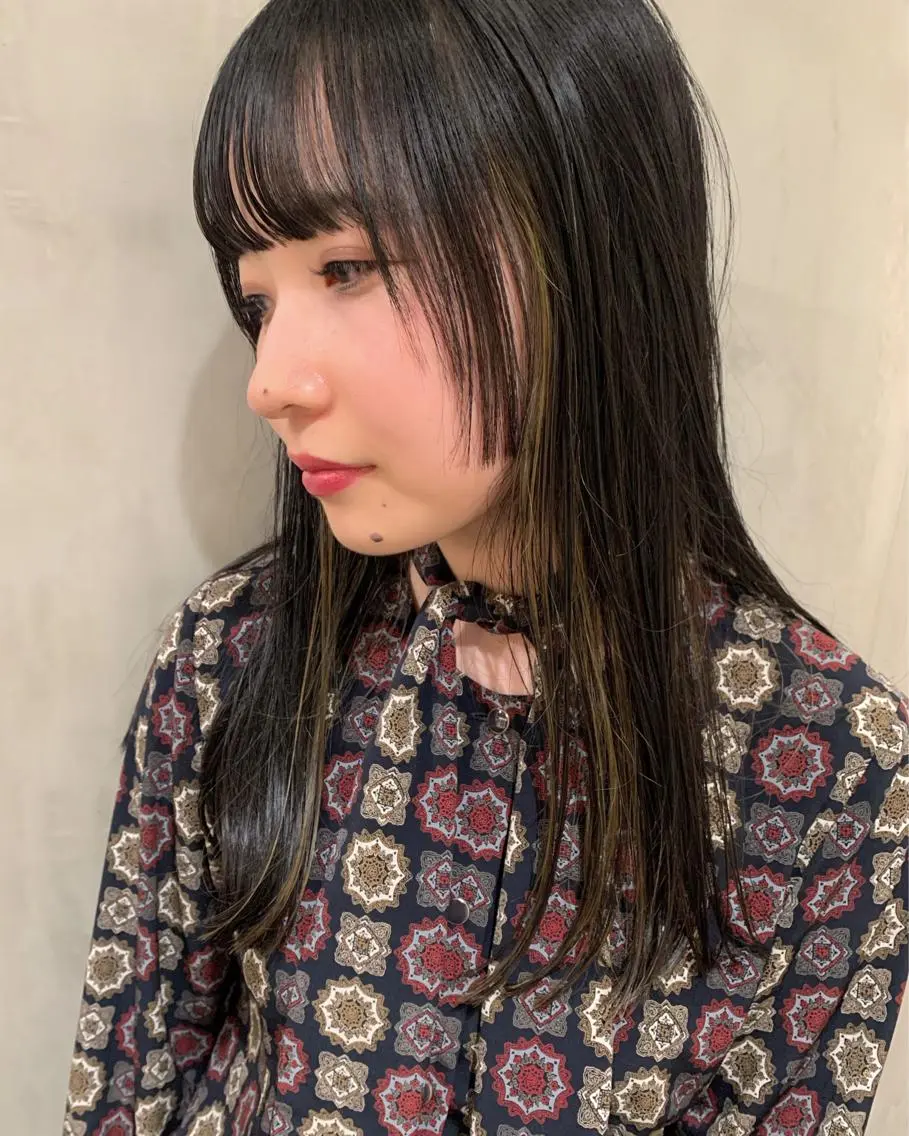 ロング カラー ハイライトカラー ハイライト ヘアカラー トリートメント 優作 〜圧倒的信頼〜のヘアスタイル