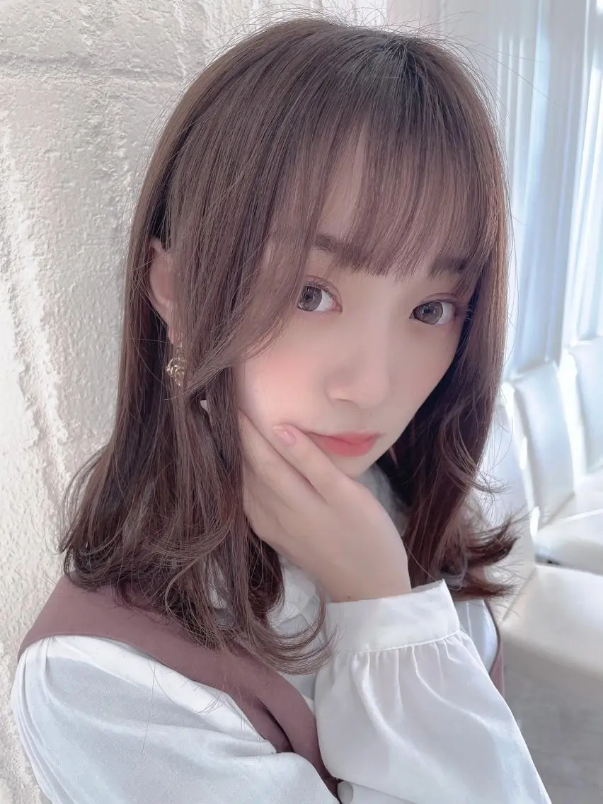 セミロング パーマ セミロングパーマ 縮毛矯正 デジタルパーマ 池袋髪質改善 タニグチのヘアスタイル