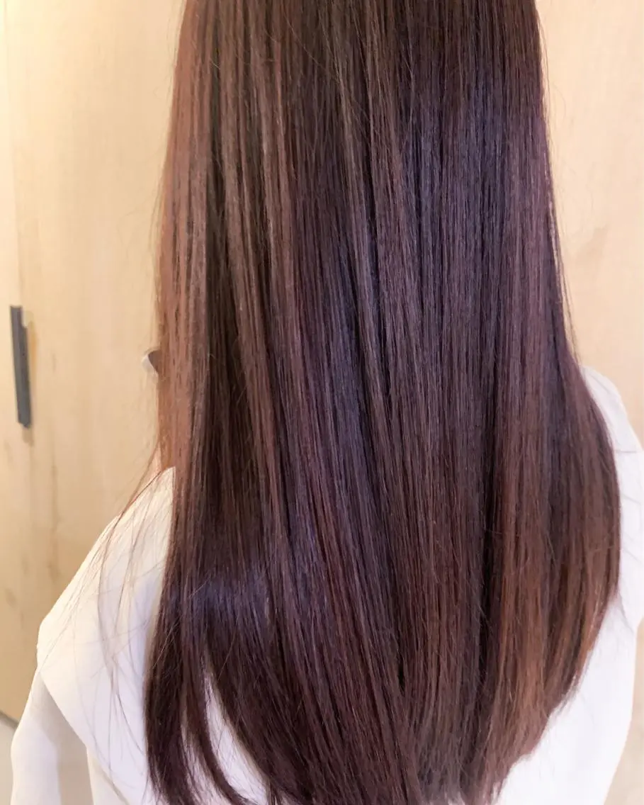 ロング ヘアカラー 江原 実来のヘアスタイル