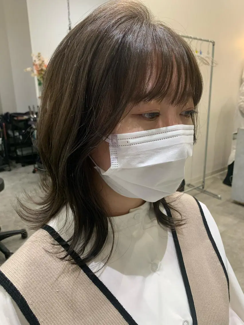 ミディアム AMI🎀韓国ヘア 透明感カラーのヘアスタイル