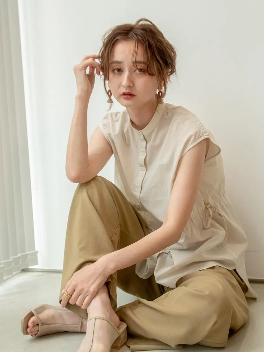 ショート 豊中駅3分eha レッスンモデルのヘアスタイル
