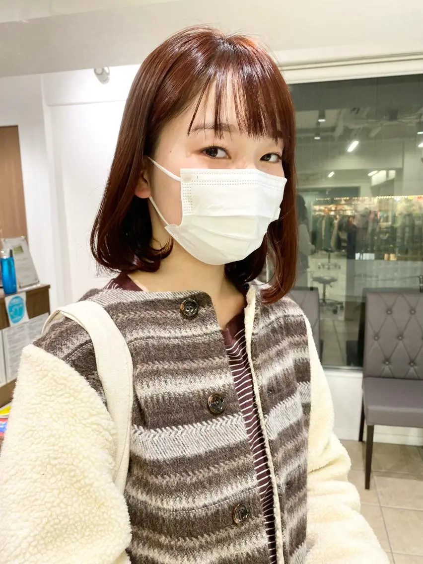 ショート ピンクブラウン カット ヘアカラー 西山梨々【5/1〜 復帰致します🌼】のヘアスタイル