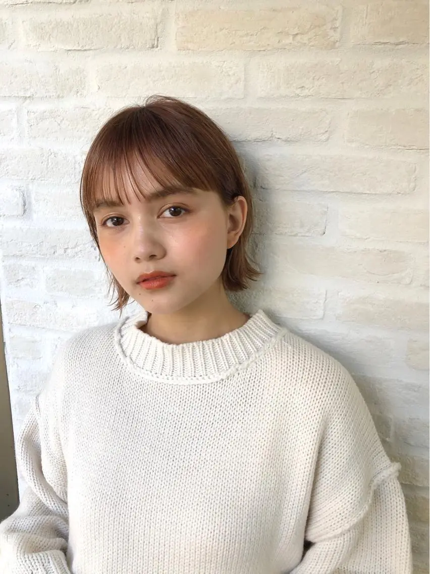 ミディアム カラー ボブ レイヤー×髪質改善✨ 渋谷/佐藤侑哉のヘアスタイル