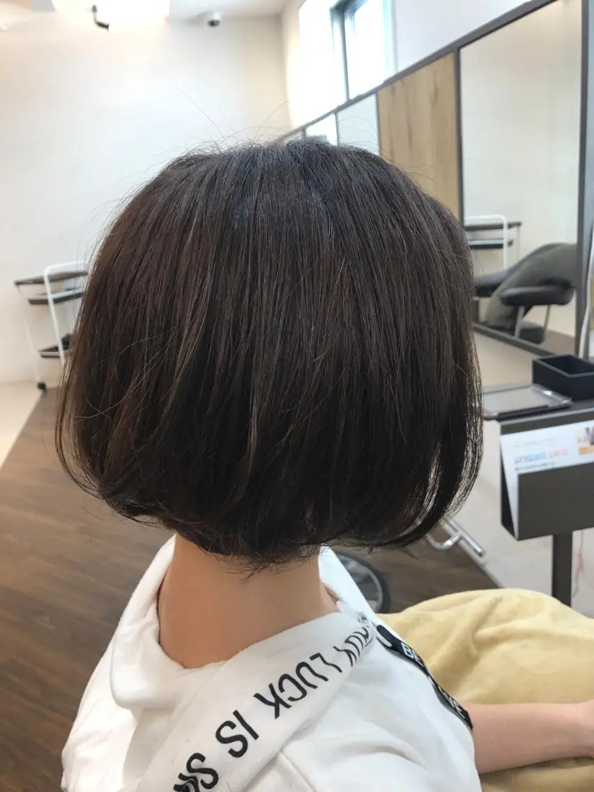 ショート 豊中駅3分eha レッスンモデルのヘアスタイル