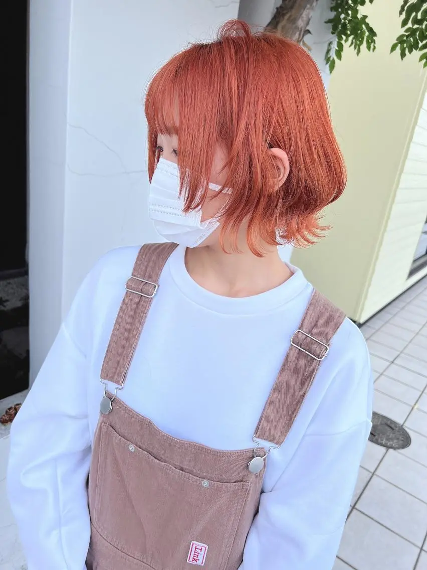 ミディアム カラー ヘアカラー 具志 正太のヘアスタイル