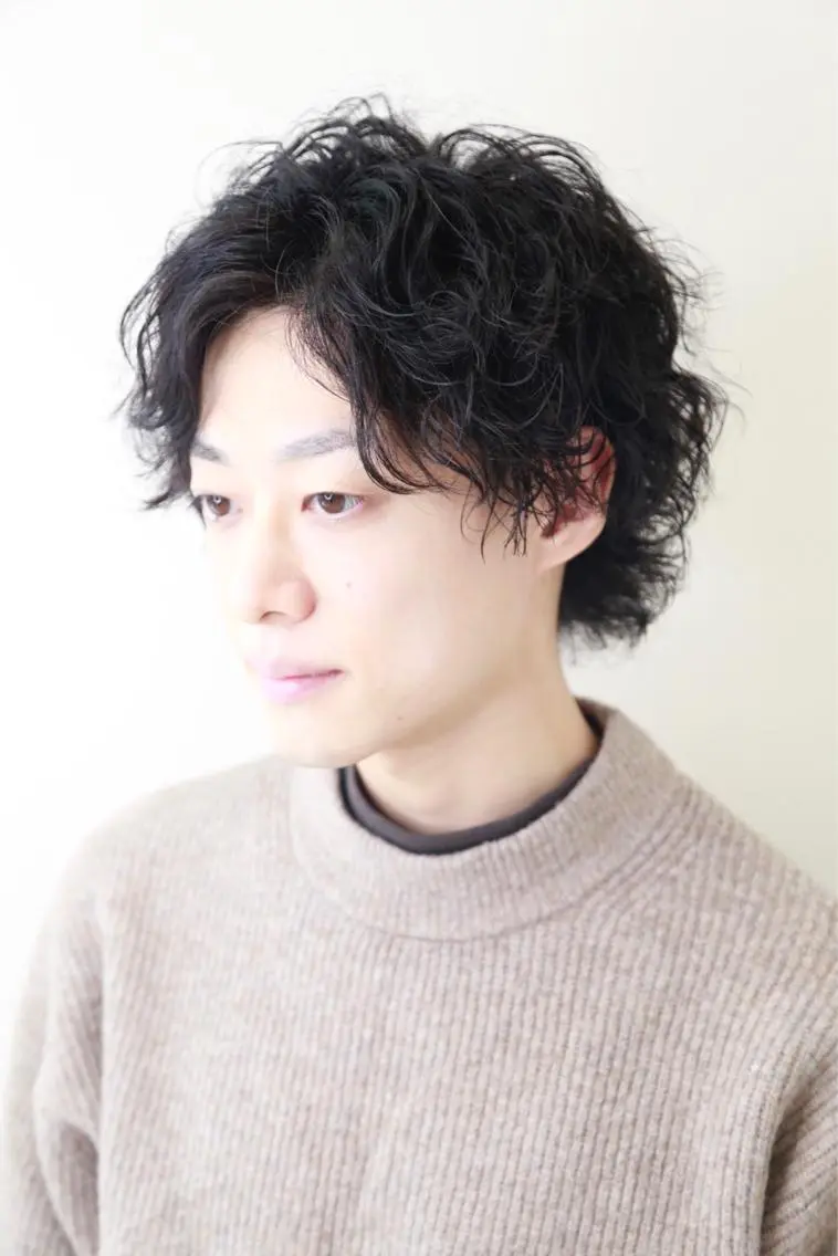 メンズ カット パーマ トリートメント 石倉 真のヘアスタイル