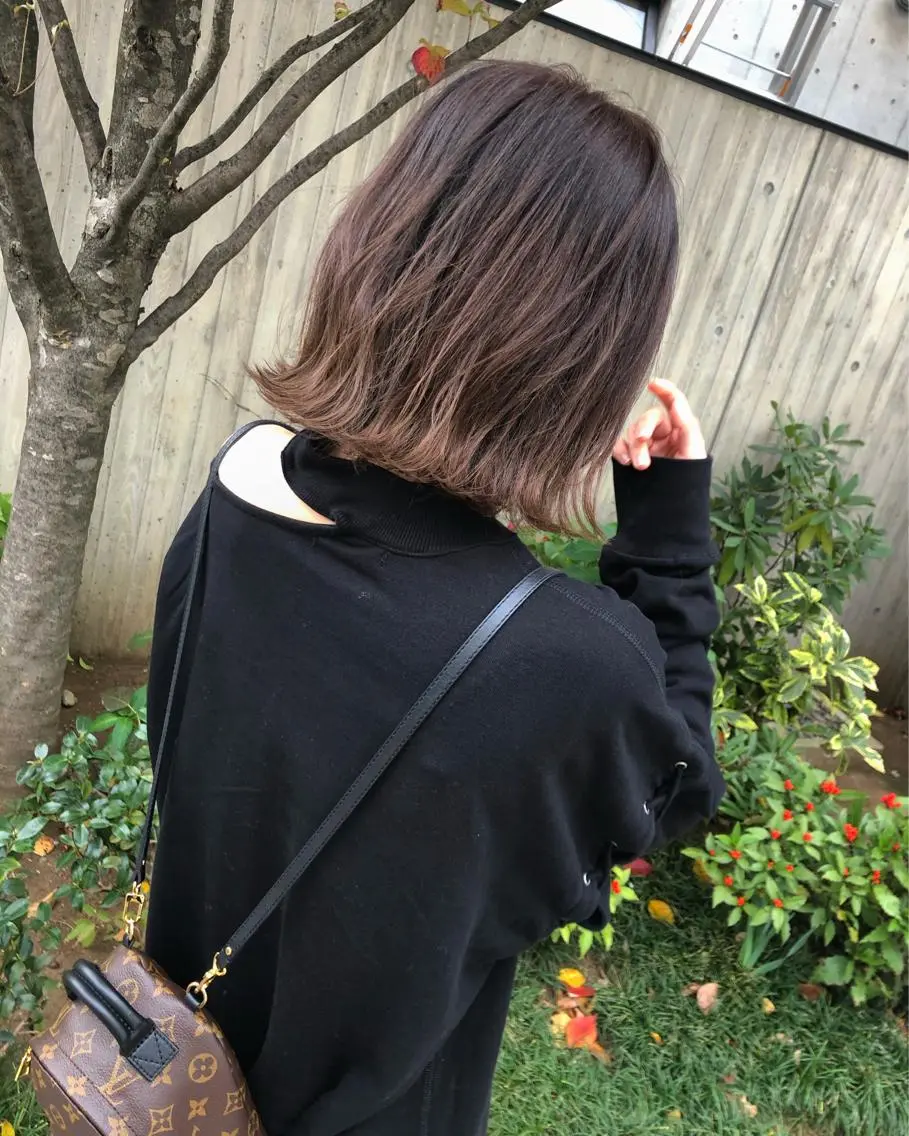 ショート カラー ブラウンカラー ピンクカラー ピンクブラウン Loob.TOKYO MIYA🌈のヘアスタイル