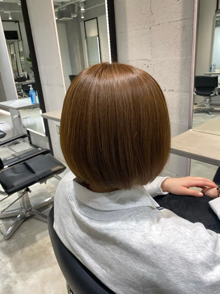 ショート トリートメント 髪質改善/縮毛矯正 レイヤー/松川匠のヘアスタイル