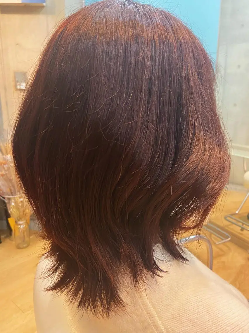 ミディアム カラー ブラウンカラー ピンクカラー ピンクブラウン 後藤 卓哉のヘアスタイル