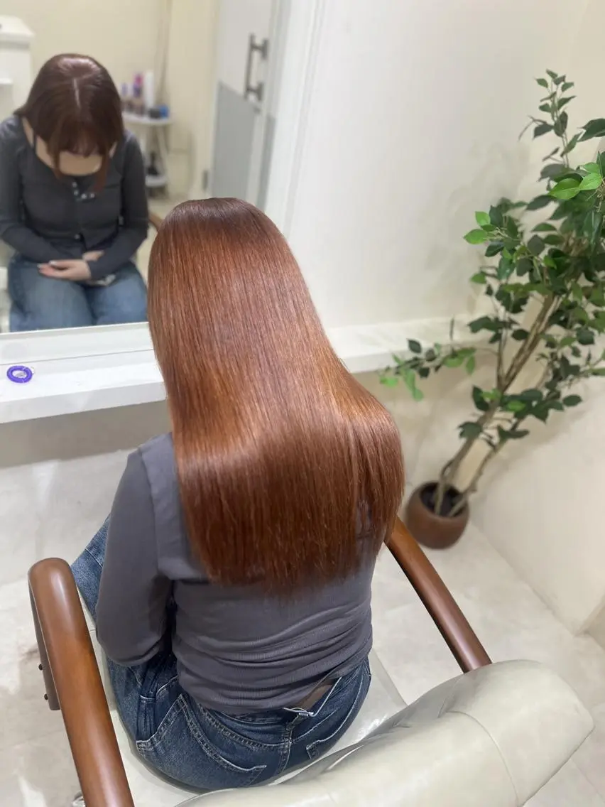 セミロング 🧡可愛い色落ち🧡 ハイトーン特化🧡のヘアスタイル