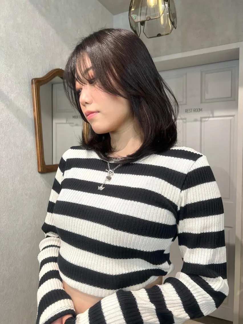 ミディアム カラー カット ヘアカラー サトウミノリ韓国ヘア 韓国メンズヘアのヘアスタイル