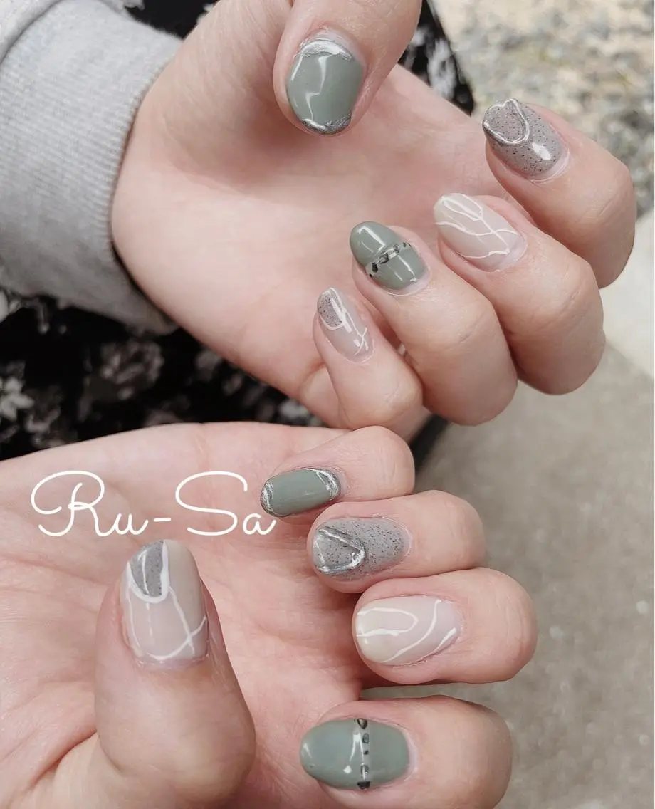 ネイル ニュアンスネイル Ru-Sa yuriのネイルデザイン