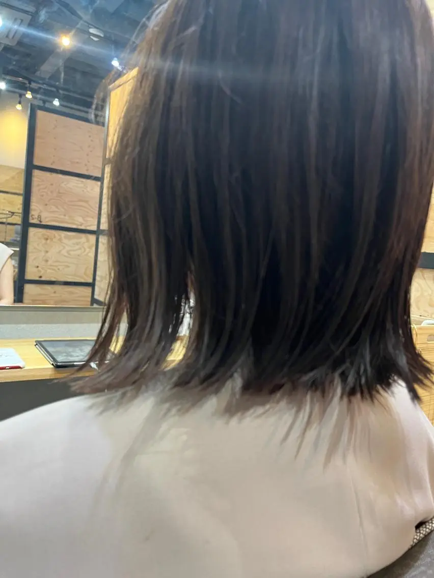 セミロング カラー パーマ ヘアアレンジ メンズ キッズ ネイル マツエク・マツパ アイブロウ 久木原 ゆりのヘアスタイル