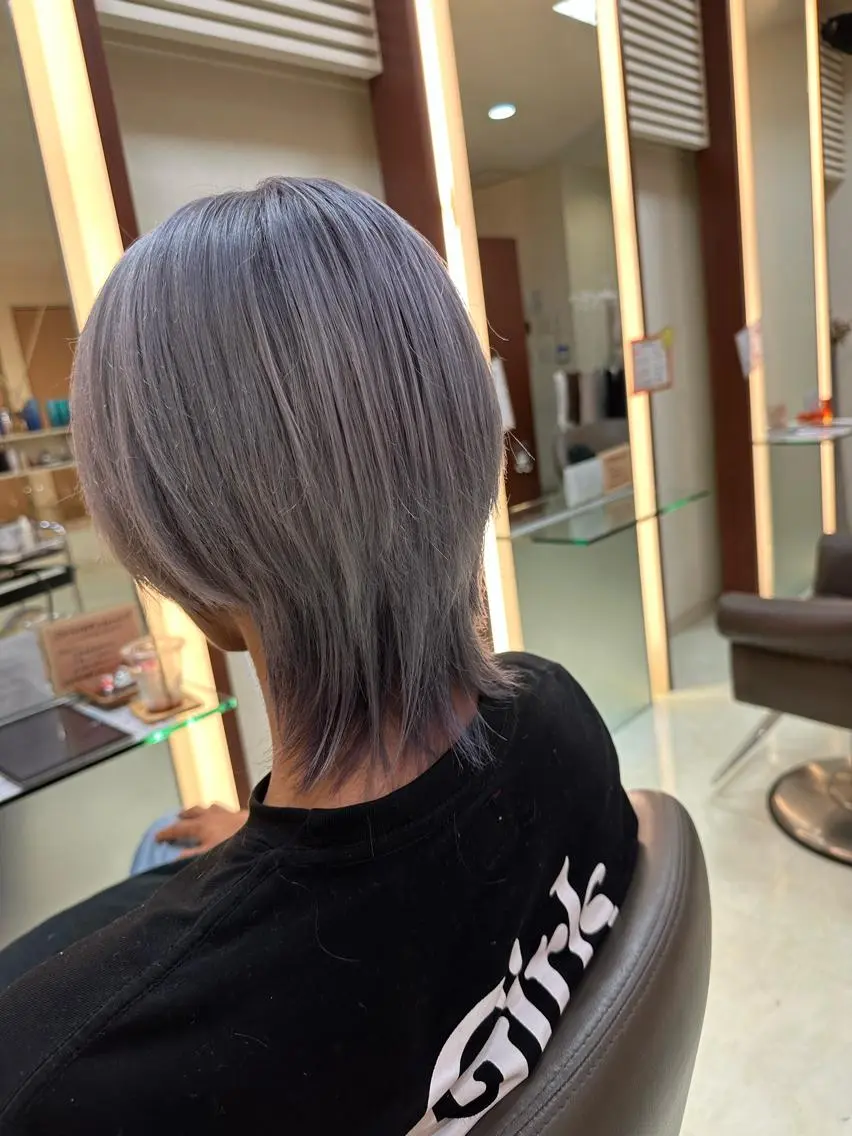 ショート カラー メンズ メンズウルフカット ウルフカット and fine ほりのヘアスタイル