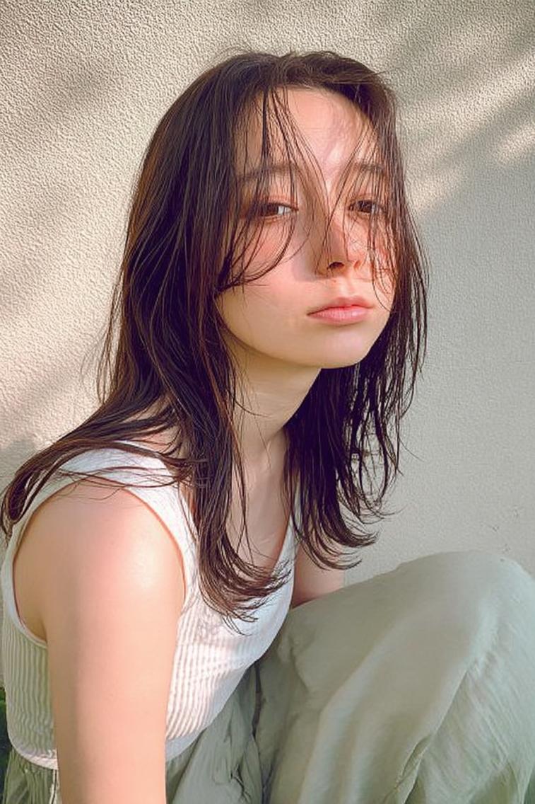 セミロング カラー カット ヘアカラー 🌿 中谷 陸 🌿 /レイヤーカットのヘアスタイル