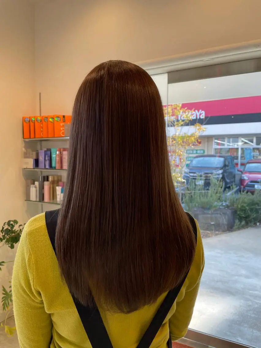 ロング カラー ケアカラー 髪質改善 野田 カレンのヘアスタイル