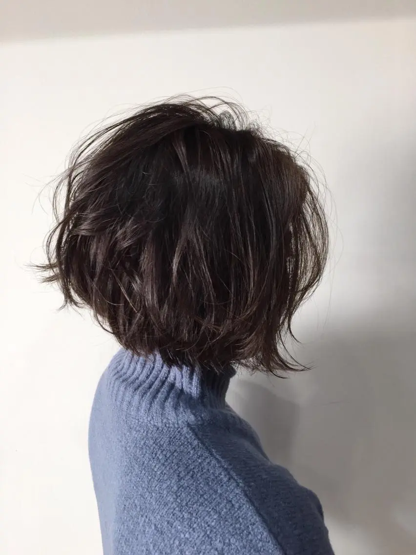 ショート カラー ブリーチ ブリーチなしカラー カラー特化サロン大阪 ルービック江坂/新城のヘアスタイル