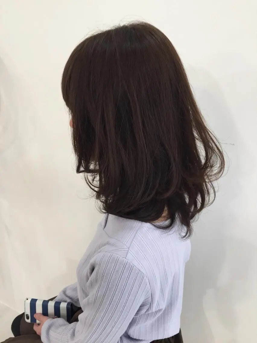ミディアム パーマ ミディアムパーマ Kaho🌼/メンズ ニュアンスパーマのヘアスタイル