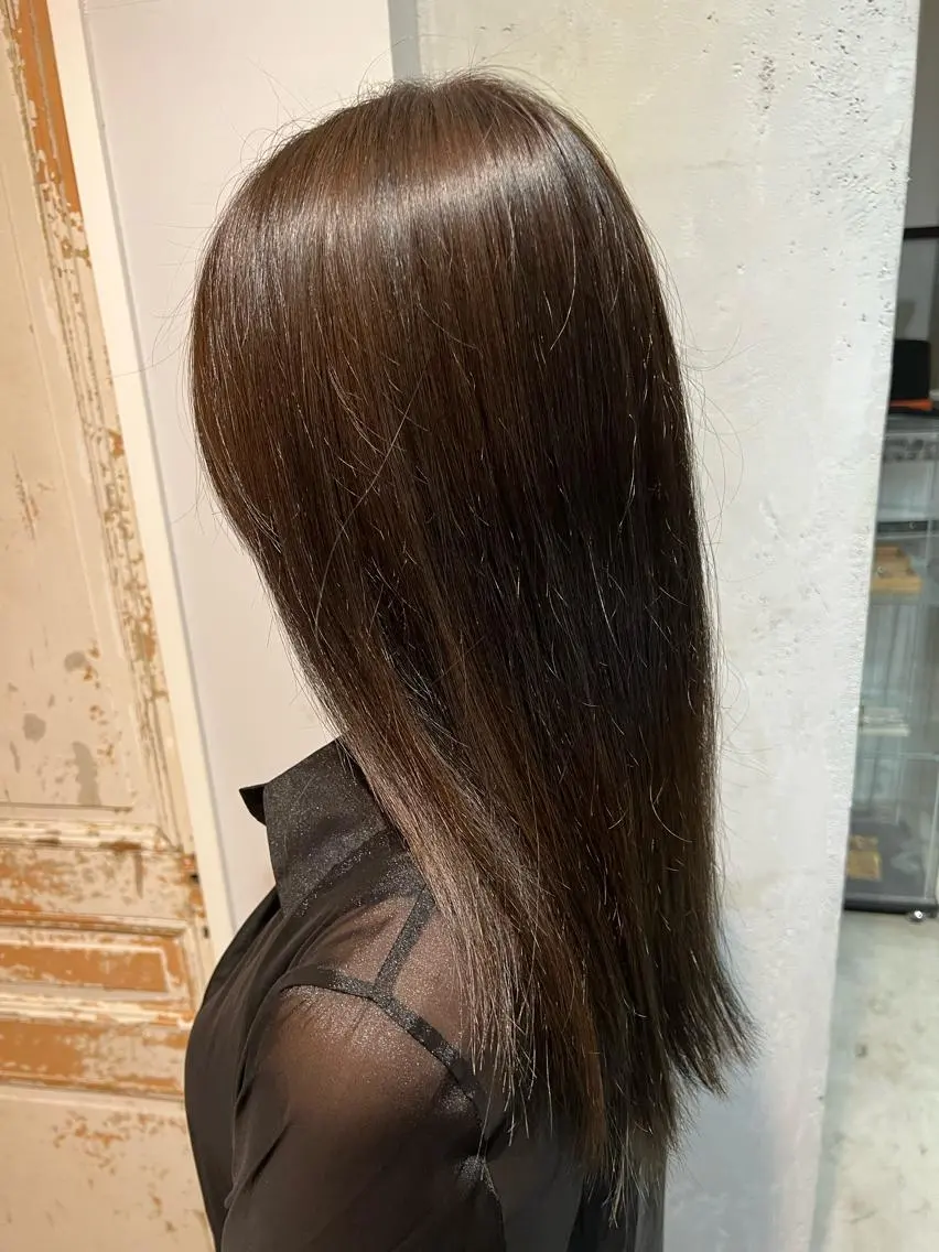 ロング カラー 川原大空 無料パーマモデル募集のヘアスタイル
