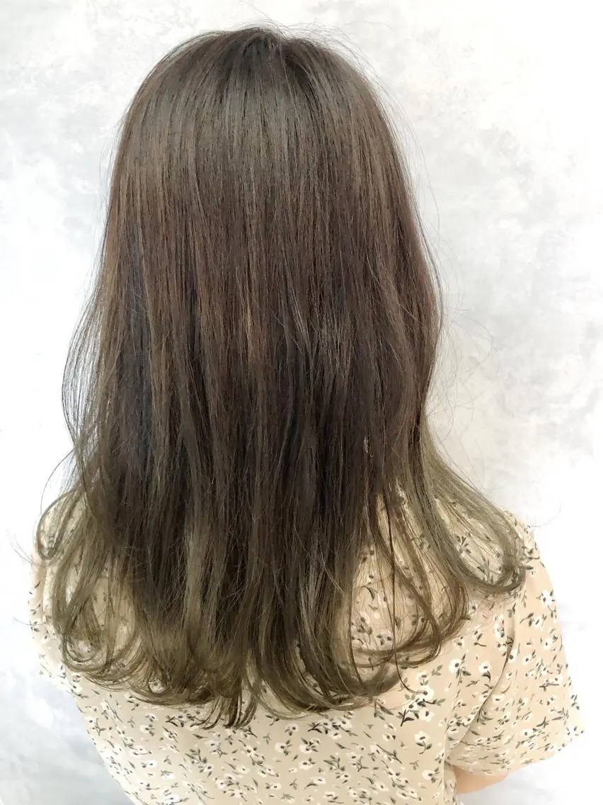 ロング カラー ヘアカラー トリートメント 五月女 隼人のヘアスタイル