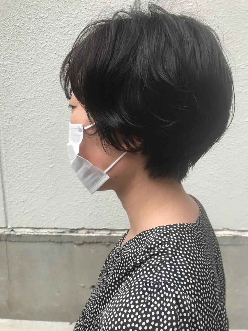 ショート パーマ カット パーマ トリートメント ayane⭐️ボブ・ ショート・パーマのヘアスタイル