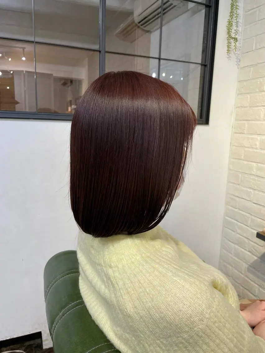 ミディアム ボブ ✨透明感カラー🌱 上村 舜のヘアスタイル
