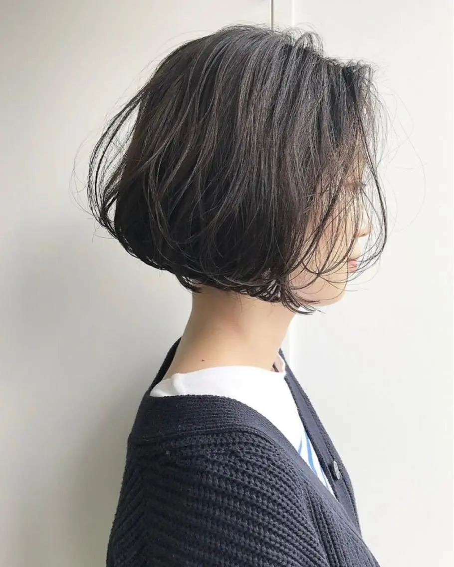 ショート カラー アッシュ アッシュグレー アッシュグレージュ グレージュ 無料カットモデル募集 🌱ひょうがのヘアスタイル