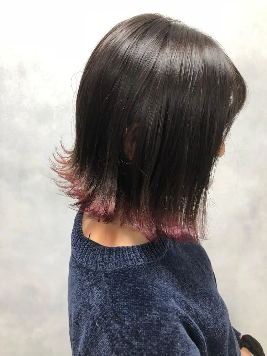 ショート カラー 韓国レイヤー×艶髪 ハイトーンRyukiのヘアスタイル