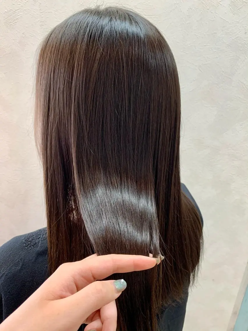 ロング 髪質改善 トリートメント 加藤 産休につき8月末までのヘアスタイル