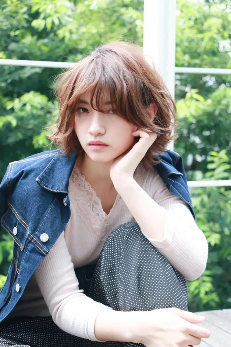 ショート カラー パーマ ショートヘア ウルフカット ✂️似合わせの魔術師 石田一樹✂️のヘアスタイル