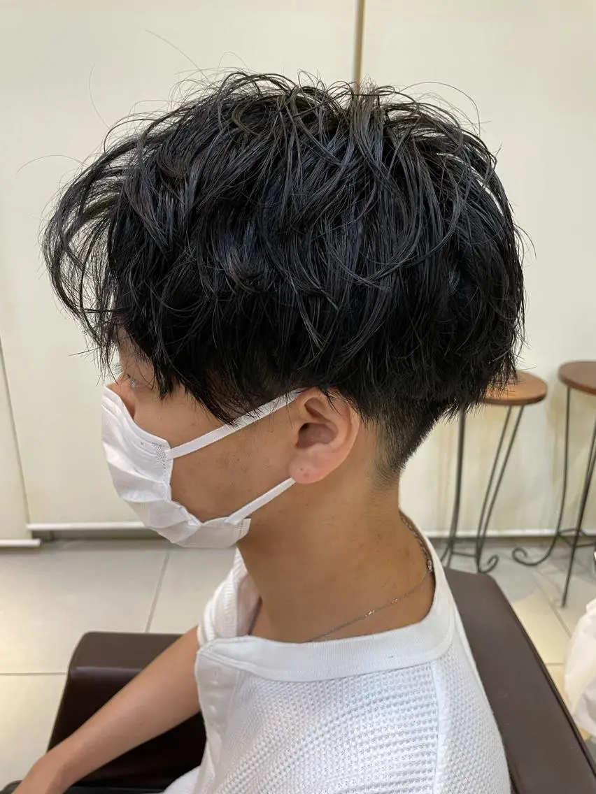 パーマ メンズ 静岡/草薙パーマ メンズバレイヤージュのヘアスタイル