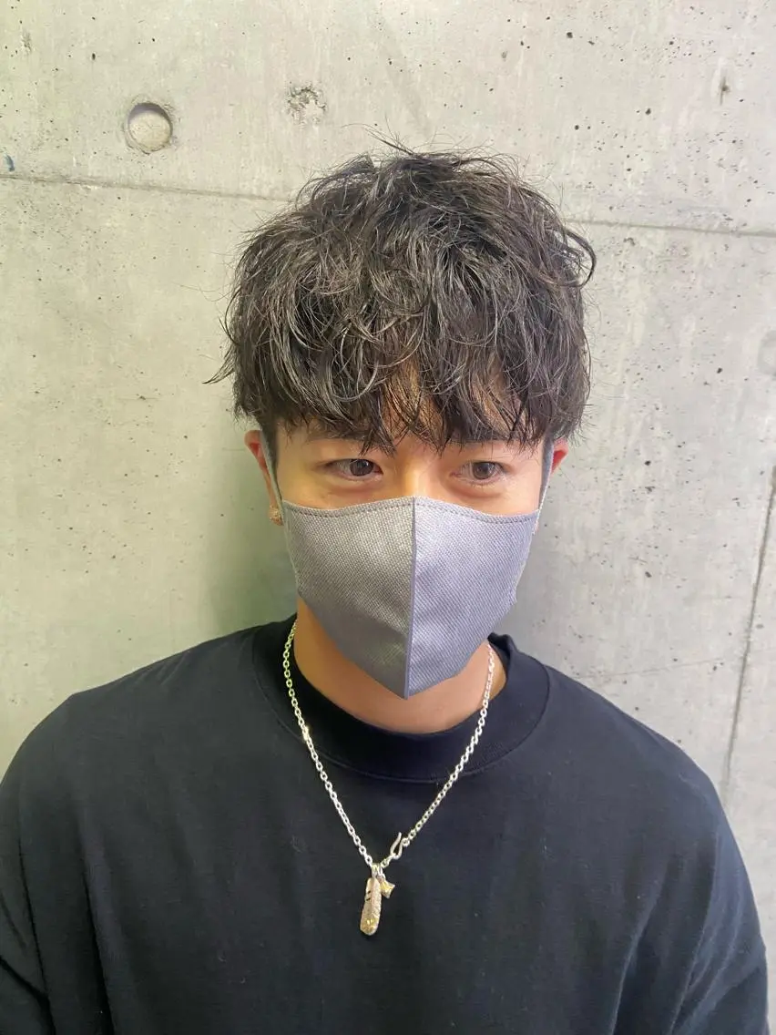 ショート パーマ メンズ Mirai 🧸のヘアスタイル
